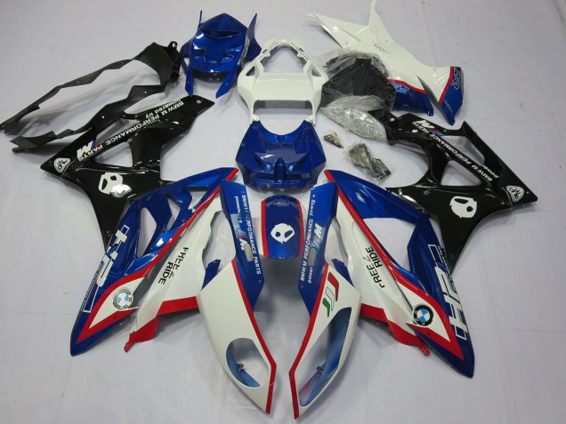 Alien Blue and White 2009-2014 S1000RR Motorcycle Fairing