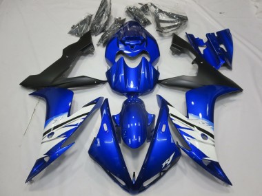 Black Blue and White 2004-2006 R1 Motorcycle Fairing