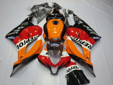 Black Repsol 2009-2012 CBR600RR Motorcycle Fairing