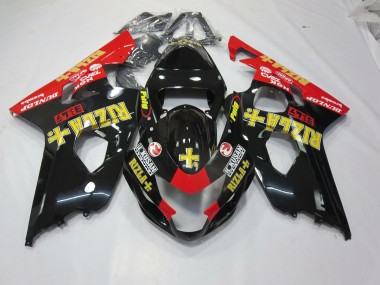 Black Rizla 2004-2005 GSXR 600-750 Motorcycle Fairing