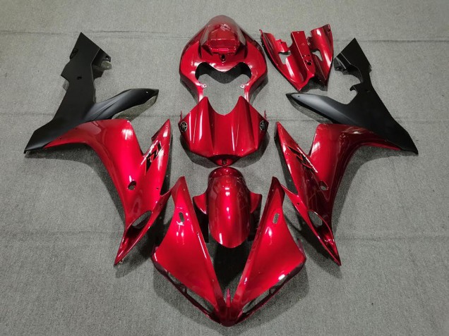 Candy Red & Black 2004-2006 R1 Motorcycle Fairing