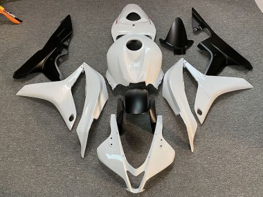 Clean White and Black 2007-2008 CBR600RR Motorcycle Fairing