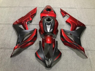 Deep Red and Matte Black 2007-2008 CBR600RR Motorcycle Fairing