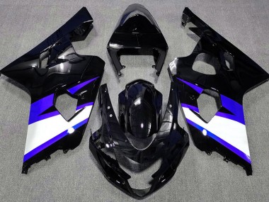 Gloss Black & Blue 2004-2005 GSXR 600-750 Motorcycle Fairing