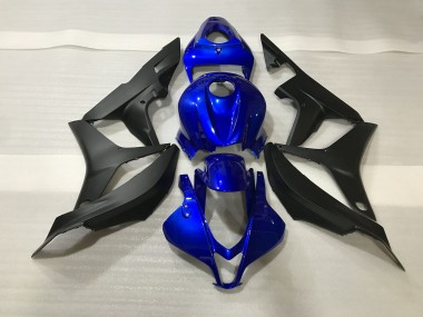 Gloss Blue and Matte Black 2007-2008 CBR600RR Motorcycle Fairing