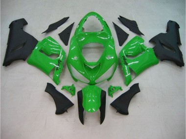 Gloss Green Matte 2005-2006 ZX6R Motorcycle Fairing