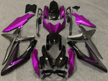 Gloss Pink & Green R 2008-2010 GSXR 600-750 Motorcycle Fairing