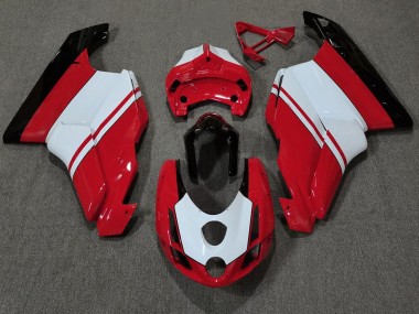 Gloss Red & White 2003-2004 Ducati 749 999 Motorcycle Fairing