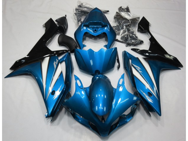 Light Blue White and Black 2007-2008 R1 Motorcycle Fairing